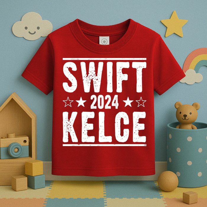 Swift Kelce 2024 Election Funny Toddler T-Shirt