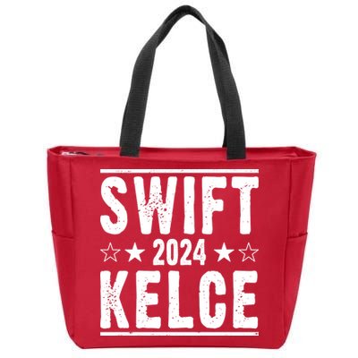 Swift Kelce 2024 Election Funny Zip Tote Bag