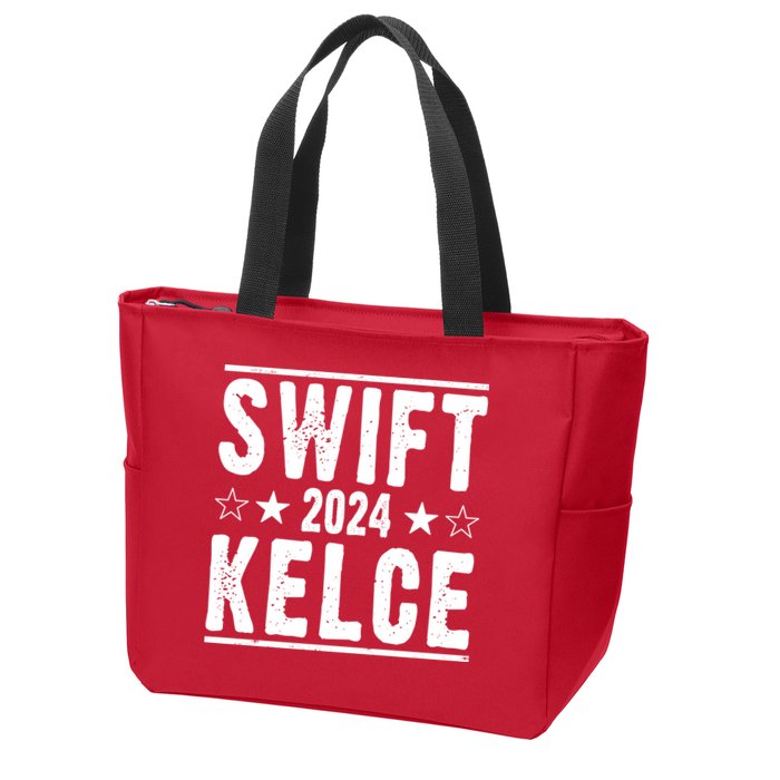 Swift Kelce 2024 Election Funny Zip Tote Bag