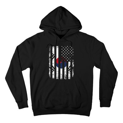 South Korean American Flag South Korea America Pride Hoodie