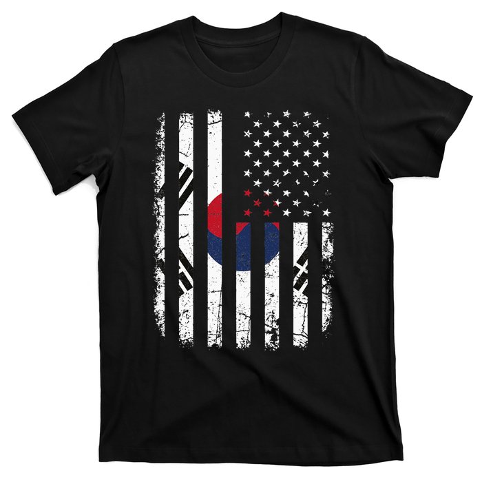 South Korean American Flag South Korea America Pride T-Shirt