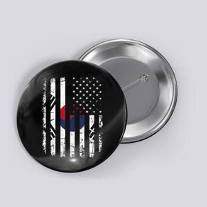 South Korean American Flag South Korea America Pride Button