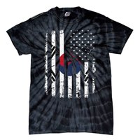 South Korean American Flag South Korea America Pride Tie-Dye T-Shirt