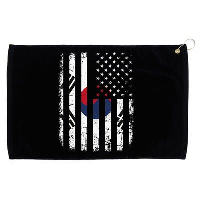 South Korean American Flag South Korea America Pride Grommeted Golf Towel