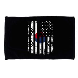 South Korean American Flag South Korea America Pride Microfiber Hand Towel