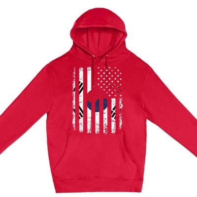 South Korean American Flag South Korea America Pride Premium Pullover Hoodie