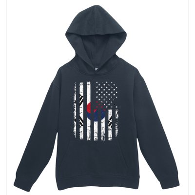 South Korean American Flag South Korea America Pride Urban Pullover Hoodie