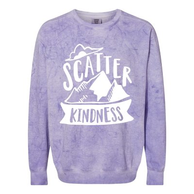 Scatter Kindness Anti Bullying Kind Week Unity Day Gift Colorblast Crewneck Sweatshirt