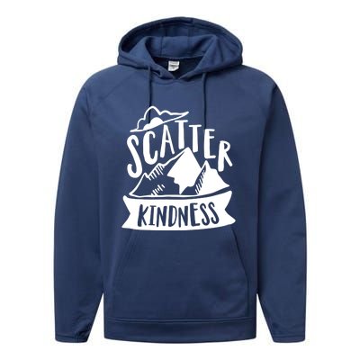 Scatter Kindness Anti Bullying Kind Week Unity Day Gift Performance Fleece Hoodie