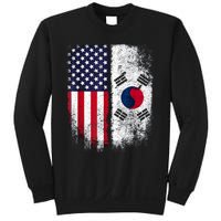 South Korean American Flag Korea Usa America Gift Sweatshirt