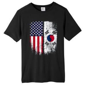 South Korean American Flag Korea Usa America Gift Tall Fusion ChromaSoft Performance T-Shirt