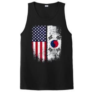 South Korean American Flag Korea Usa America Gift PosiCharge Competitor Tank