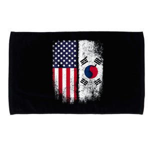 South Korean American Flag Korea Usa America Gift Microfiber Hand Towel