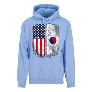 South Korean American Flag Korea Usa America Gift Unisex Surf Hoodie