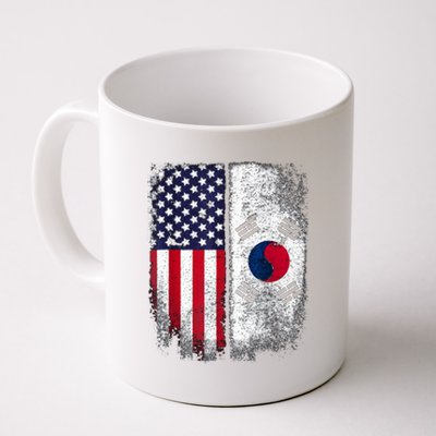 South Korean American Flag Korea Usa America Gift Coffee Mug