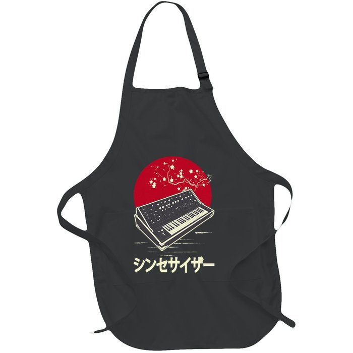Synthesizer Keyboard Analog Modular Japanese Synth Full-Length Apron With Pockets
