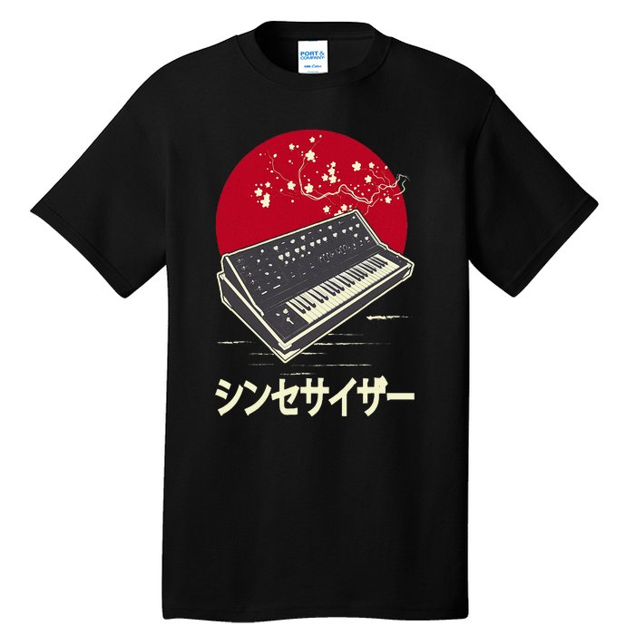 Synthesizer Keyboard Analog Modular Japanese Synth Tall T-Shirt