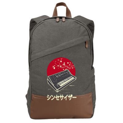 Synthesizer Keyboard Analog Modular Japanese Synth Cotton Canvas Backpack