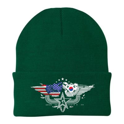 South Korean American Flag South Korea Flag Knit Cap Winter Beanie