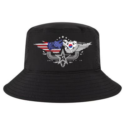 South Korean American Flag South Korea Flag Cool Comfort Performance Bucket Hat