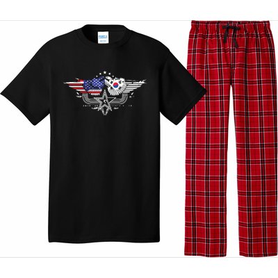 South Korean American Flag South Korea Flag Pajama Set