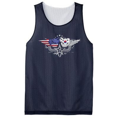 South Korean American Flag South Korea Flag Mesh Reversible Basketball Jersey Tank