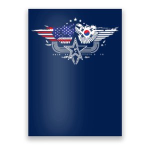 South Korean American Flag South Korea Flag Poster