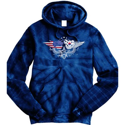 South Korean American Flag South Korea Flag Tie Dye Hoodie