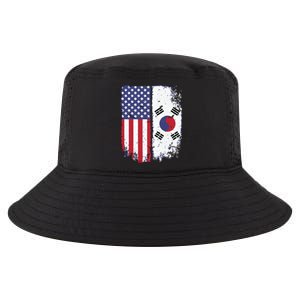 South Korean American Flag Korea Usa America Gift Cool Comfort Performance Bucket Hat