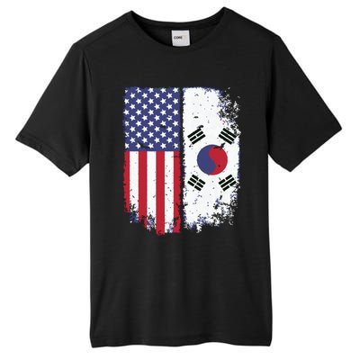 South Korean American Flag Korea Usa America Gift Tall Fusion ChromaSoft Performance T-Shirt