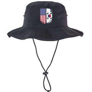 South Korean American Flag Korea Usa America Gift Legacy Cool Fit Booney Bucket Hat