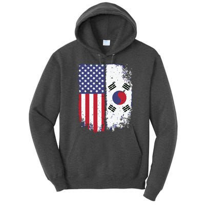 South Korean American Flag Korea Usa America Gift Tall Hoodie