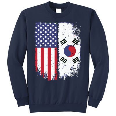 South Korean American Flag Korea Usa America Gift Sweatshirt