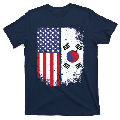 South Korean American Flag Korea Usa America Gift T-Shirt