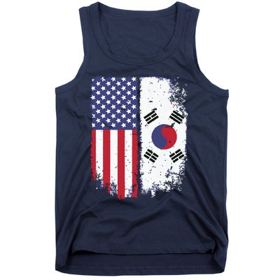 South Korean American Flag Korea Usa America Gift Tank Top