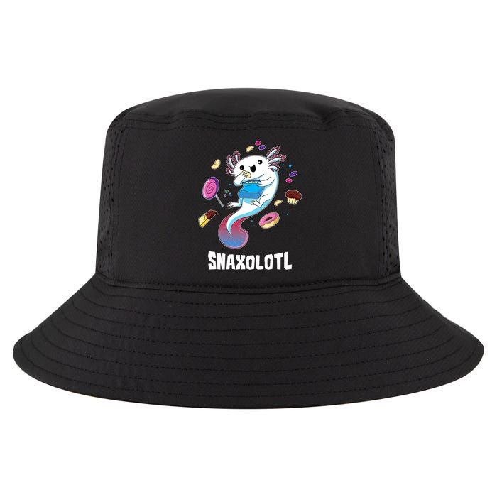 Snaxolotl Kawaii Axolotl Funny Food Lover Amphibian Pet  Cool Comfort Performance Bucket Hat