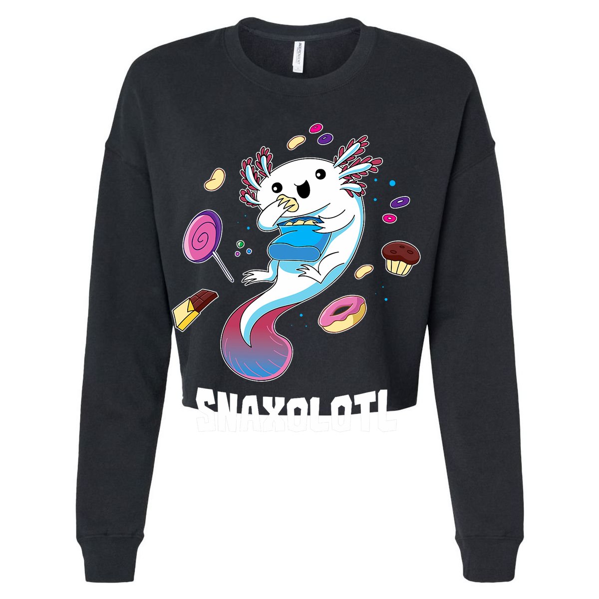 Snaxolotl Kawaii Axolotl Funny Food Lover Amphibian Pet  Tall T-Shirt