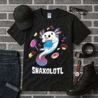 Snaxolotl Kawaii Axolotl Funny Food Lover Amphibian Pet  Tall T-Shirt