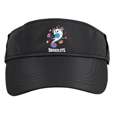 Snaxolotl Kawaii Axolotl Funny Food Lover Amphibian Pet  Adult Drive Performance Visor