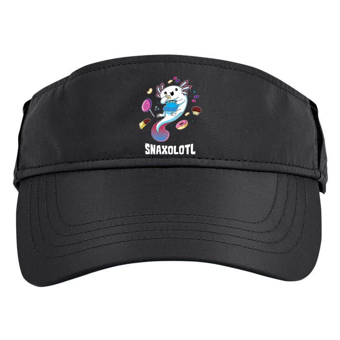 Snaxolotl Kawaii Axolotl Funny Food Lover Amphibian Pet  Adult Drive Performance Visor