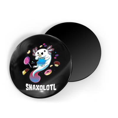 Snaxolotl Kawaii Axolotl Funny Food Lover Amphibian Pet  Magnet
