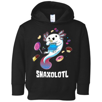 Snaxolotl Kawaii Axolotl Funny Food Lover Amphibian Pet  Toddler Hoodie