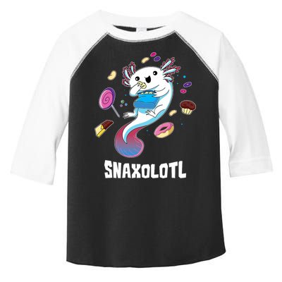 Snaxolotl Kawaii Axolotl Funny Food Lover Amphibian Pet  Toddler Fine Jersey T-Shirt