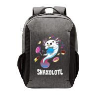 Snaxolotl Kawaii Axolotl Funny Food Lover Amphibian Pet  Vector Backpack