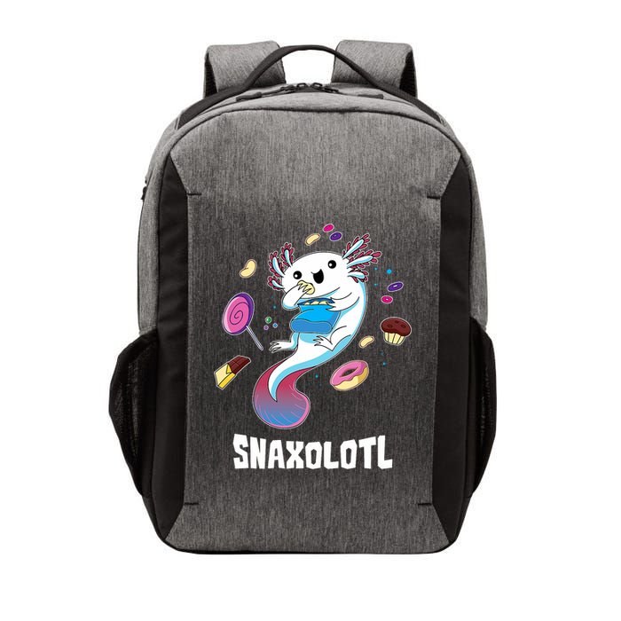 Snaxolotl Kawaii Axolotl Funny Food Lover Amphibian Pet  Vector Backpack