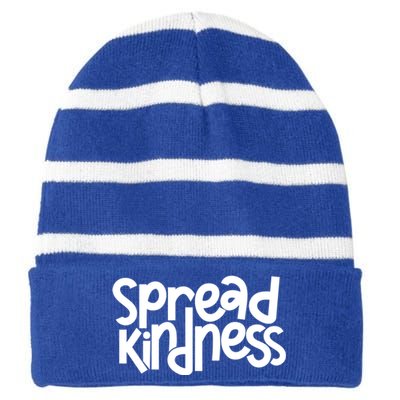 Spread Kindness Anti Bullying Kind Week Unity Day Gift Striped Beanie with Solid Band