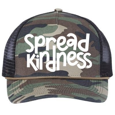 Spread Kindness Anti Bullying Kind Week Unity Day Gift Retro Rope Trucker Hat Cap