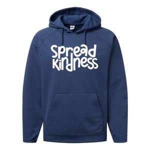 Spread Kindness Anti Bullying Kind Week Unity Day Gift Performance Fleece Hoodie