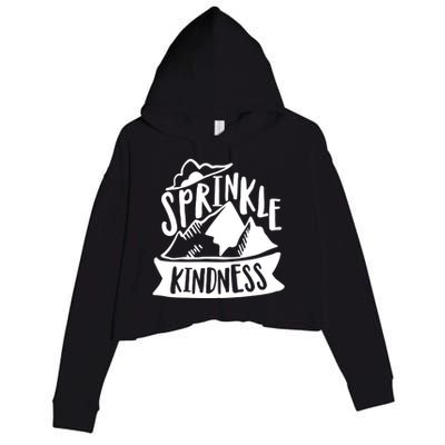 Sprinkle Kindness Anti Bullying Kind Week Unity Day Funny Gift Crop Fleece Hoodie