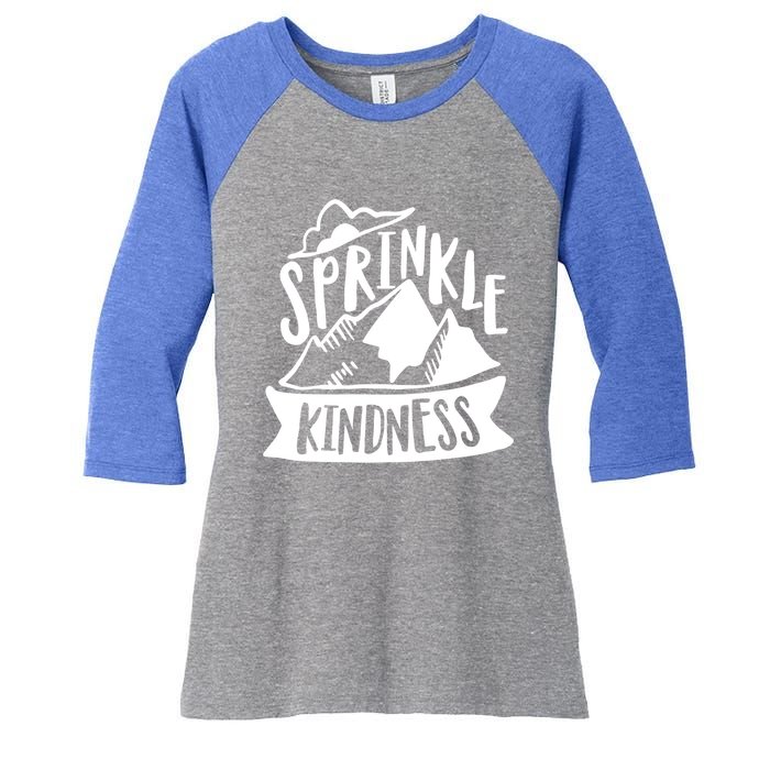 Sprinkle Kindness Anti Bullying Kind Week Unity Day Funny Gift Women's Tri-Blend 3/4-Sleeve Raglan Shirt